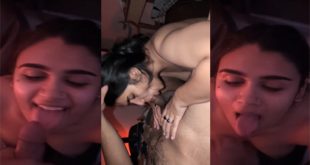 Sexy Wife Blowjob And Taking Cum On Face